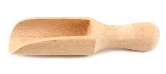 wooden spoon isolated on a white background