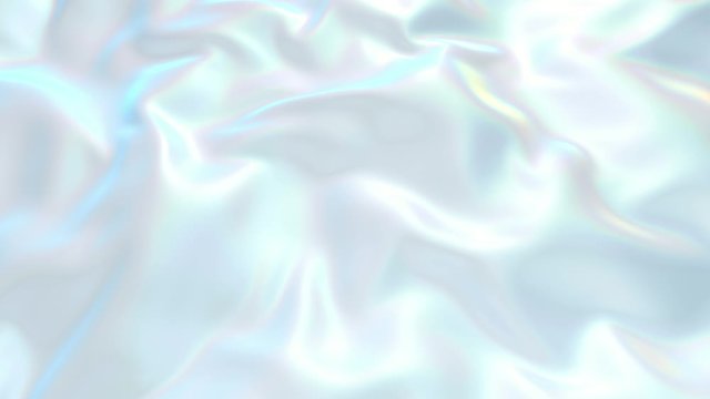 4k 3D animation of wavy surface forms ripples like in fluid surface and the folds like in tissue. White pearly silky fabric forms beautiful folds in the air in slow motion. Animated texture v3