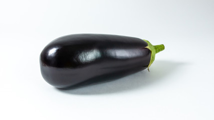 Isolated eggplant on white background.