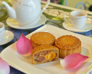 Tasty moon cake for Mid-Autumn festival