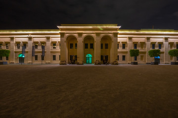 Fototapeta premium Festung Ehrenbreitstein in Koblenz Nachtaufnahme Architektur
