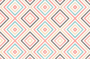 Watercolor geometrical pattern.