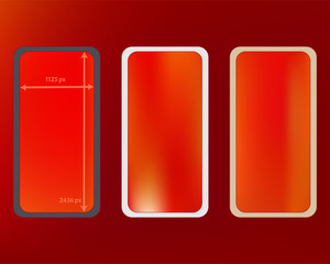 Mesh, red colored phone backgrounds kit.