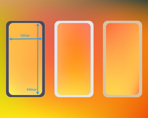 Mesh, multicolor phone backgrounds kit.