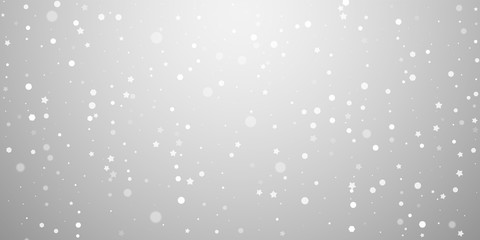 Magic stars random Christmas background. Subtle fl