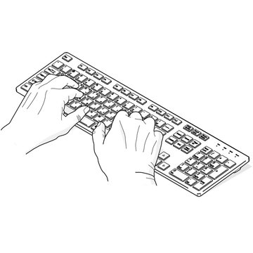 Tastatur schwarz/weiß