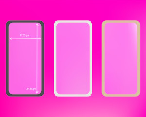 Mesh, pink colored phone backgrounds kit.