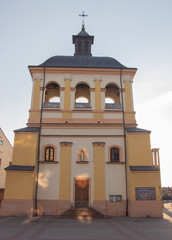 Tourist walk around the city. View of the city of Ivano-Frankivsk, the sights of the city.
