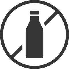 Dairy Free Symbol for Food Packaging Label