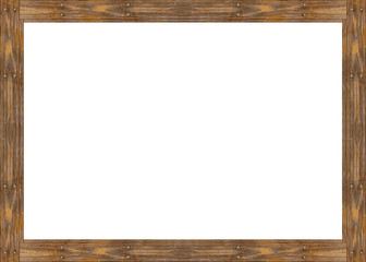 White Frame with Decorated Borders