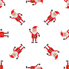 Santa Claus seamless background.