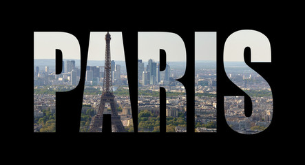 Collage letters PARIS