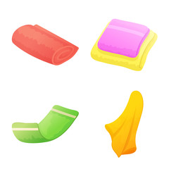 Vector illustration of kitchen and beach symbol. Set of kitchen and hygiene stock symbol for web.