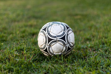 Soccer ball on the field
