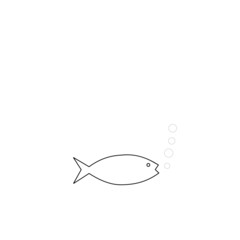 Fototapeta na wymiar fish on a white background