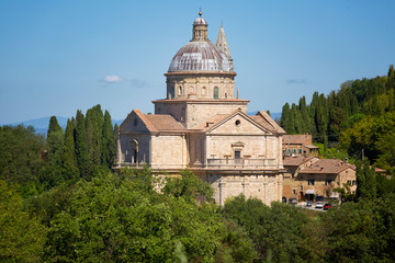 Fototapeta na wymiar Chiesa di San Biagio church in Montepulciano , Tuscany, Italy