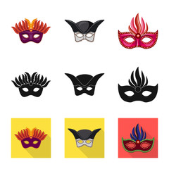 Naklejka premium Vector illustration of luxury and celebration icon. Collection of luxury and hide stock symbol for web.