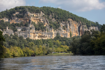 Fototapeta na wymiar Dordogne river near La Roque-Gageac, Aquitaine, France