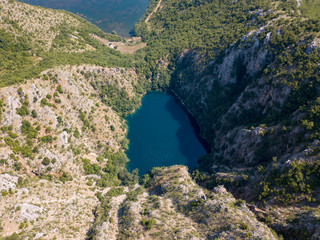 Red Lake (Crveno jezero) Blue Lake (Plavo jezero) and sourrounding lakes of Imotsko Polje, Croatia are sites of greatest landscape diversity of Europe. 