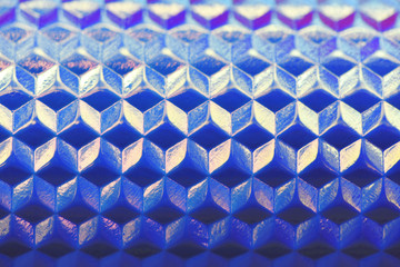 Holographic abstract wallpaper background with geometric pattern