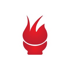 fire logo vector
