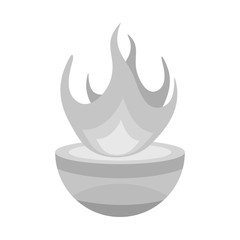 Vector design of hearth and hestia logo. Set of hearth and goddess stock symbol for web.