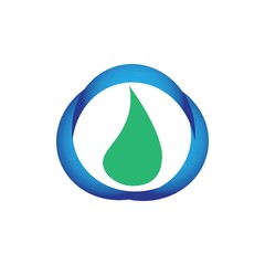 natural water logo vector
