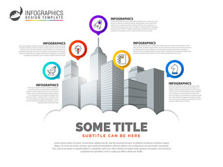 Infographic design template. Creative concept with 5 steps