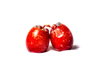 Handmade egg shaped easter candles