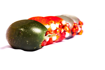Handmade egg shaped easter candles