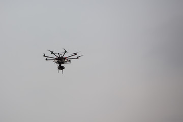 Fototapeta na wymiar Drone with camera