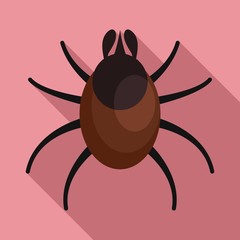 Obraz premium Animal mite icon. Flat illustration of animal mite vector icon for web design