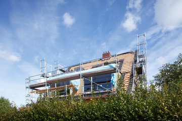 Wohngeb&auml;ude, Baustelle