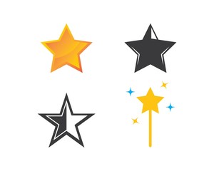 Star Logo Template vector icon illustration