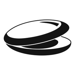 Sea mussels icon. Simple illustration of sea mussels vector icon for web design isolated on white background
