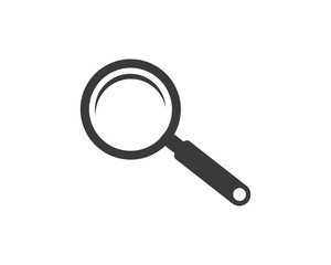magnifier icon logo vector illustration design
