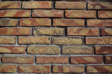 Background texture of grunge brick wall in industrial loft style