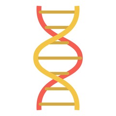 Lab dna structure icon. Flat illustration of lab dna structure vector icon for web design