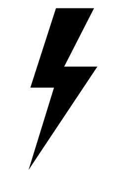 gz394 GrafikZeichnung - german - Blitz: english - lightning: simple flash icon - DIN A3, A4 - xxl g8401