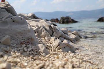 stones on the Croatia beach