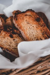 Roasted bread ready for breakfast