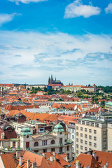 Fototapeta na wymiar The Prague Castle complex in Czech Republic.