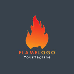 Fire Flame Logo design vector template