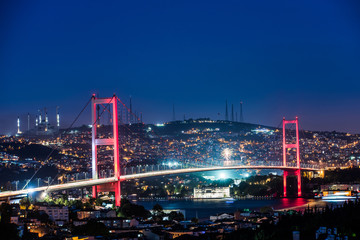 Fototapeta na wymiar Bosphorus Bridge, Istanbul