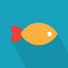 colorful fish icon- vector illustration