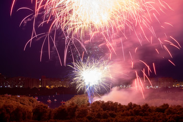fireworks in the sky