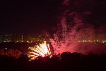 fireworks in the sky