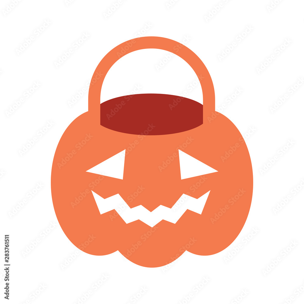 Poster color icon pumpkin for sweets