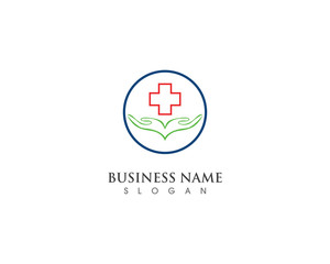 Medical logo design template vector