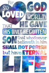  For God so loved the world (John 3:16) King James Version